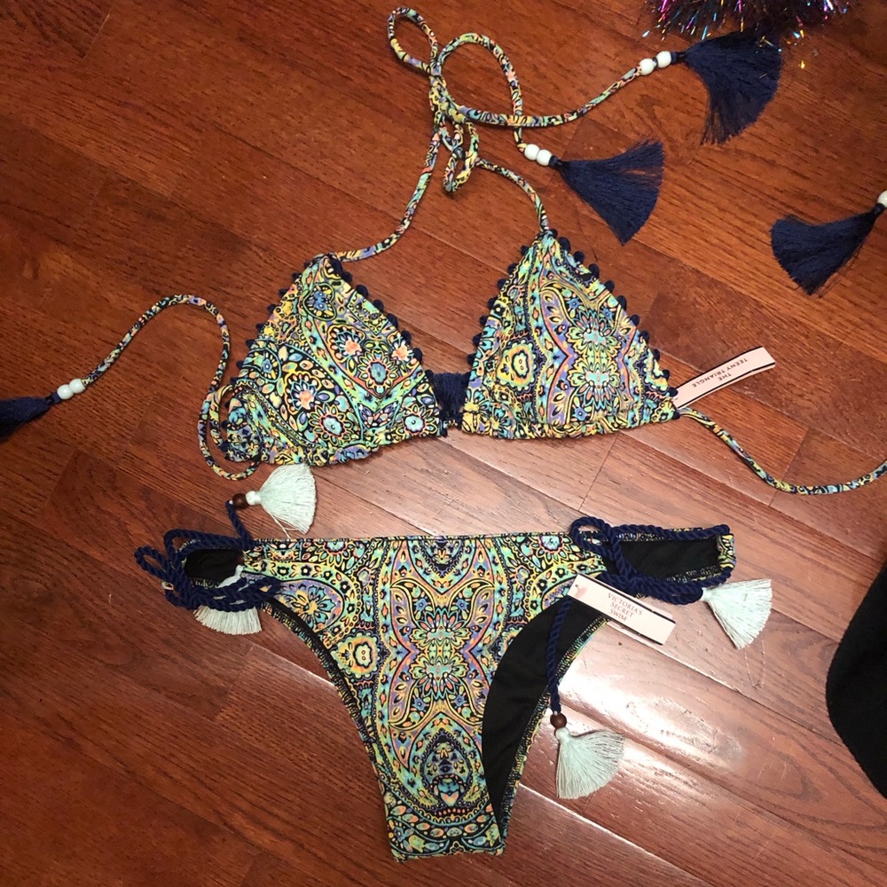 Victoria secret mosaic garden pattern NEW bikini